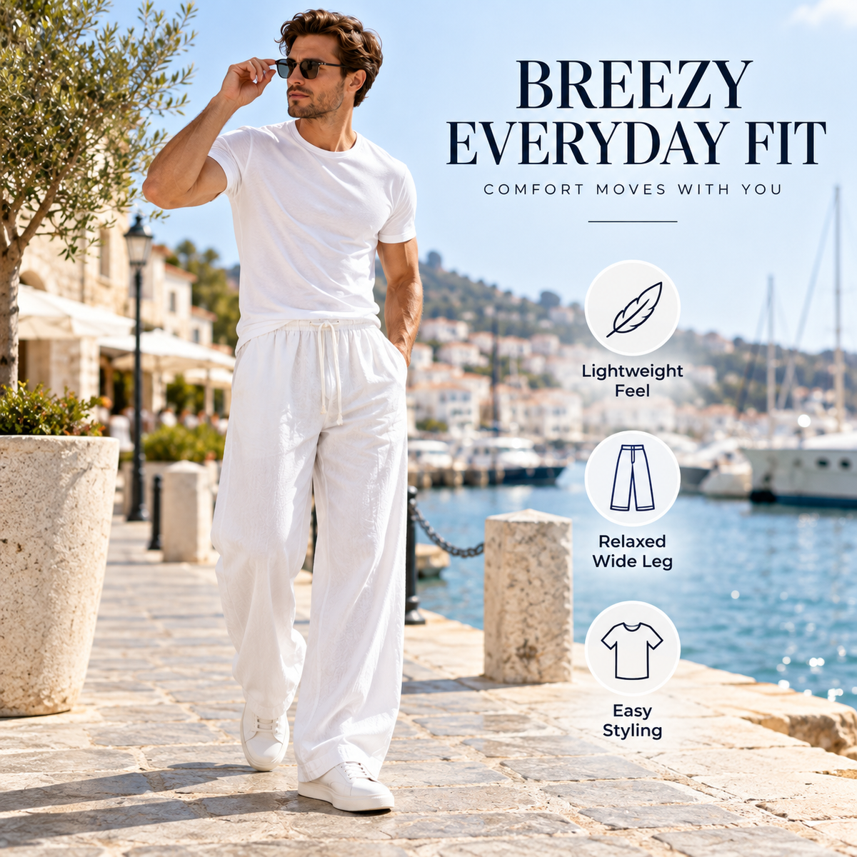 Relaxed Drawstring Pants