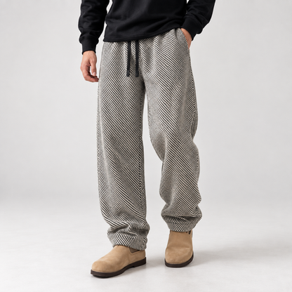 Textured Drawstring Pants